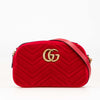 Secondhand Gucci Small GG Marmont Matelasse Velvet Crossbody