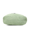 Prada Small Raffia Effect Crochet Embroidered Logo Tote Secondhand
