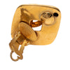 Chanel CC Gold Plated Diamond Shape Clip On Earrings Secondhand