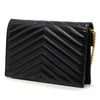 Saint Laurent Grain De Poudre Cassandre Envelope Chain Wallet Secondhand