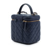 Chanel CC Quilted Caviar Top Handle Vanity Case with Chain Secondhand