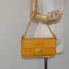 Fendi Mamma Baguette Shoulder Bag Canvas
