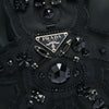 Prada Beaded Tessuto Evening Bear Drawstring Bucket Bag Secondhand