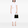 Ferragamo Smooth Calfskin Gancini Iconic Top Handle Bag Secondhand