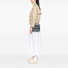 Valentino Medium Denim Roman Stud Satchel Secondhand