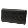Chanel CC Quilted Caviar Flap Long Wallet Secondhand