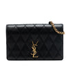 Saint Laurent Diamond Quilted Lambskin Angie Chain Bag Secondhand