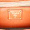 Prada Bicolor Saffiano Cuir Trimmed Canvas Satchel Secondhand