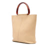 Secondhand Chanel Grained Calfskin Tortoise Top Handle Tote