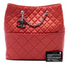 Chanel Quilted Lambskin In The Business North South Tote Secondhand