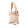 Fendi Mini Shearling Trimmed Leather Mon Tresor Bucket Bag Secondhand