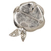 Chanel CC Brass Enamel Strass Camellia Brooch Secondhand