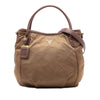 Prada Vitello Daino Trimmed Tessuto Satchel Secondhand