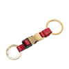 Prada City Calf Leather Tuc Key Ring Secondhand