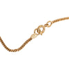 Chanel CC Gold Plated and Enamel Camellia Pendant Necklace Secondhand