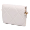 Secondhand Chanel Quilted Lambskin Chanel 19 Card Holder On Chain