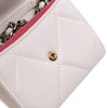 Secondhand Chanel Quilted Lambskin Chanel 19 Card Holder On Chain