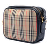 Secondhand Burberry 1983 Knight Check Canvas and Calfskin Link Camera Bag