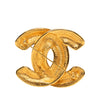 Chanel CC Gold Plated Quilted Pin Brooch Secondhand