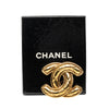Chanel CC Gold Plated Quilted Pin Brooch Secondhand