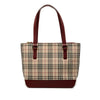 Secondhand Burberry House Check Canvas Tote