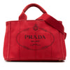 Prada Small Canvas Canapa Logo Tote Secondhand