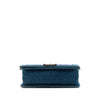 Chanel Old Medium Quilted Denim and Tweed Boy Flap Secondhand