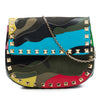 Valentino Nappa and Canvas Camouflage Rockstud Flap Crossbody Secondhand