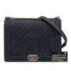 Secondhand Chanel Large Iridescent Quilted Caviar Boy Flap