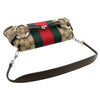 Gucci Small GG Canvas Horsebit Web Chain Satchel Secondhand
