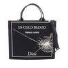 Dior Medium Canvas Book Cover Embroidery Book Tote with Strap Secondhand