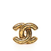 Chanel CC Quilted Gold Plated Brooch Secondhand