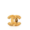 Chanel CC Quilted Gold Plated Brooch Secondhand