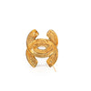 Secondhand Chanel CC Quilted Gold Plated Brooch