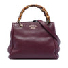 Gucci Small Calfskin Bamboo Shopper Satchel Secondhand