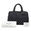 Prada Raffia Effect Crochet Pois Satchel Secondhand