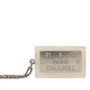 Chanel Resin and Brass Plated Logo Address Plate Pendant Necklace Secondhand
