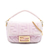 Fendi Mini Zucca Embossed Velvet Baguette Satchel Secondhand