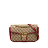 Gucci Medium GG Marmont Matelasse Diagonal GG Canvas and Leather Shoulder Bag Secondhand