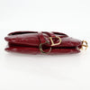 Secondhand Dior Saddle Burgundy Patent Leather Bag