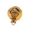 Secondhand Chanel CC Gold Plated Round Clip On Earrings