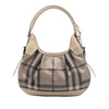 Burberry Smoke Check Coated Canvas Brooklyn Hobo Secondhand