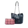 Chanel Calfskin Coco Eyelets Shopping Tote Secondhand