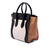 Celine Micro Tricolor Calfskin and Suede Luggage Tote Secondhand