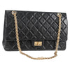 Secondhand Chanel 2,55 Black Leather Bag