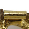 Chanel CC Gold Plated Clover Rope Brooch Secondhand