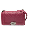 Secondhand Chanel Old Medium Chevron Lambskin Boy Flap