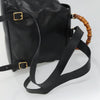 Secondhand Gucci Bamboo Black Leather Bag