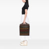 Gucci 100th Anniversary Textured Calfskin Logo Convertible Tote Secondhand