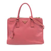 Secondhand Prada Medium Saffiano Lux Galleria Double Zip Satchel